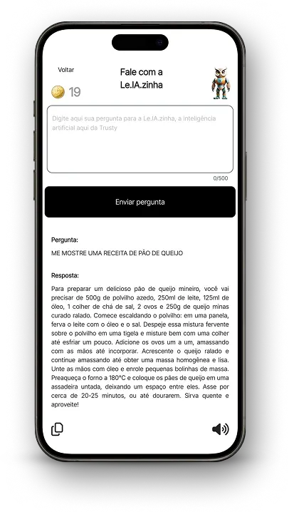 Chatbot com inteligência artificial.